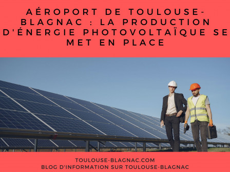 Aéroport de Toulouse-Blagnac  la production d'énergie photovoltaïque se met en place.jpg, juil. 2023