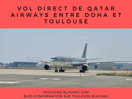 Premier vol direct de Qatar Airways entre Doha et Toulouse.jpg, juil. 2023